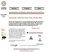 Tablet Screenshot of cphsolutions.com